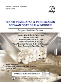 Image of Teknik Pembuatan & Pengemasan Sediaan Obat Skala Industri